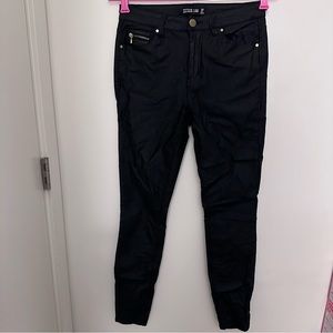Design lab skinny jeans in black